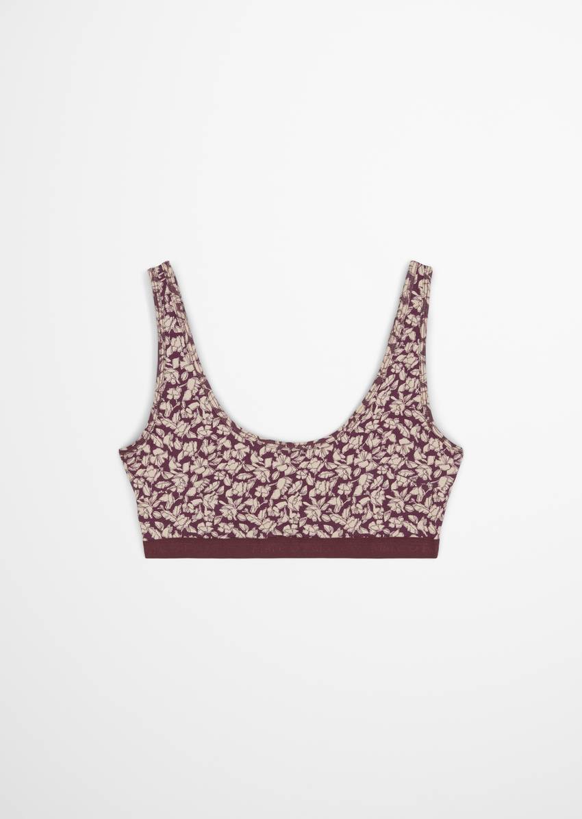 Bustier made from an organic cotton blend