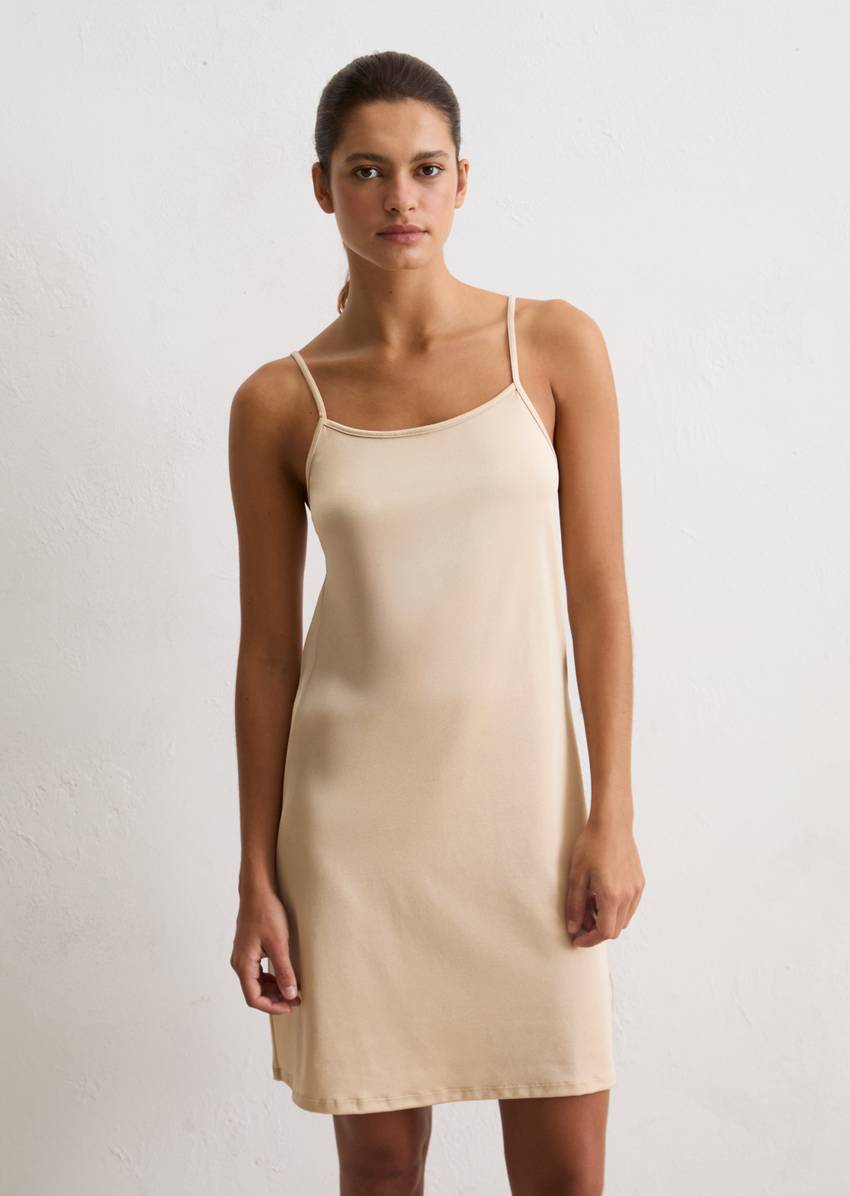 Lounge dress with an elegant sheen