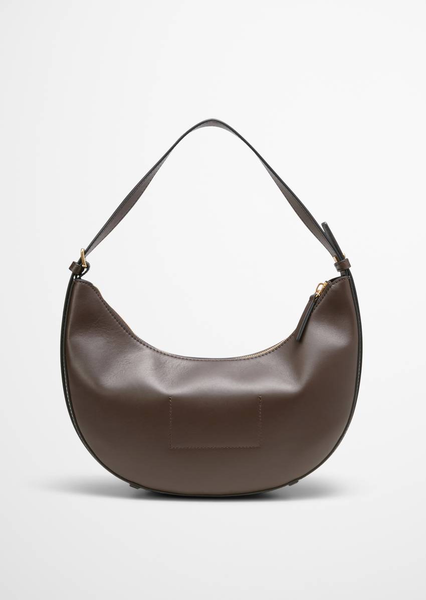Crossbody bag small made from fine cowhide