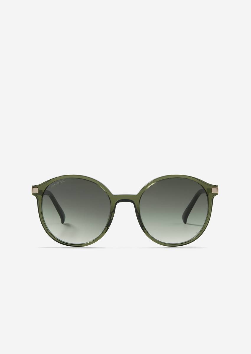 Women's sunglasses made from organic acetate and metal