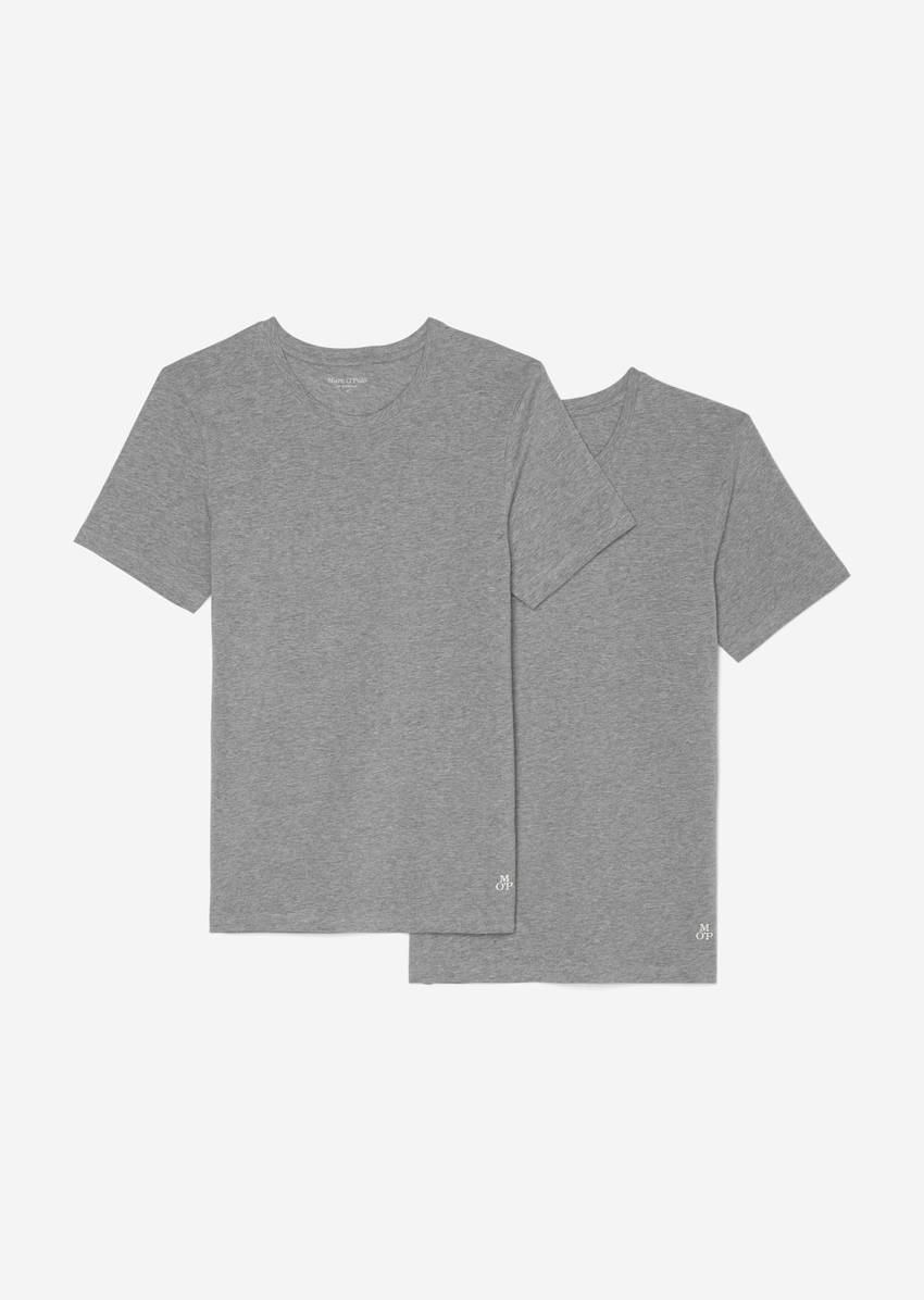 Lounge t-shirt with round neckline In set of 2