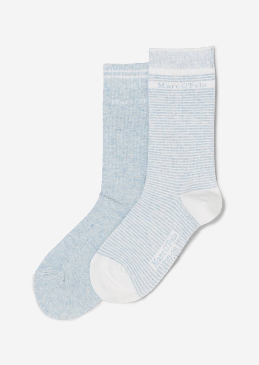 Organic cotton socks in a pack of two