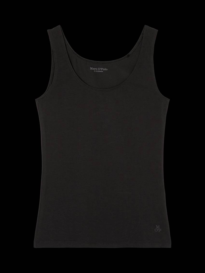 Lounge tank top made from an organic cotton blend