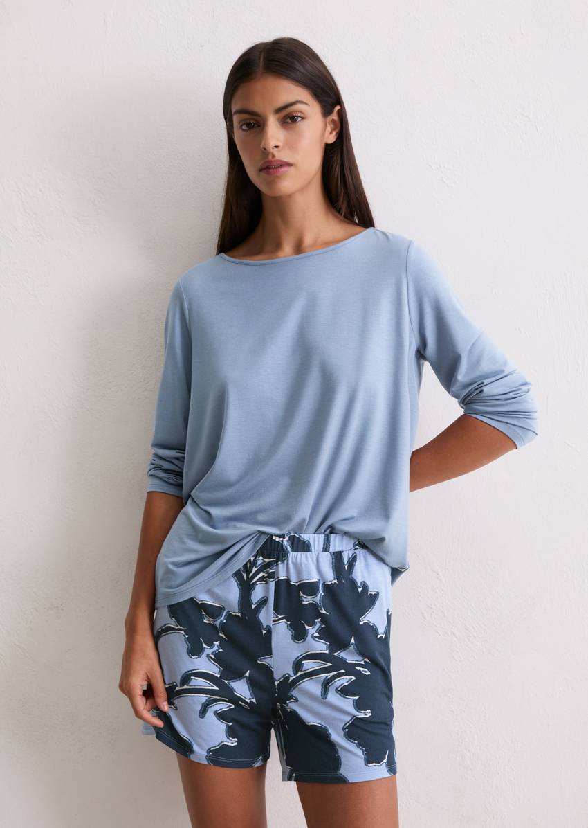 Lounge longsleeve made from soft TENCEL™ modal