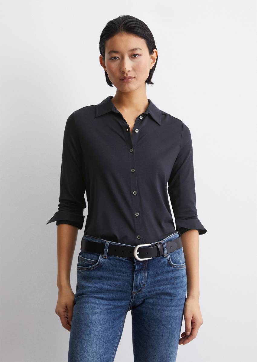 Regular jersey blouse from LENZING™ ECOVERO™