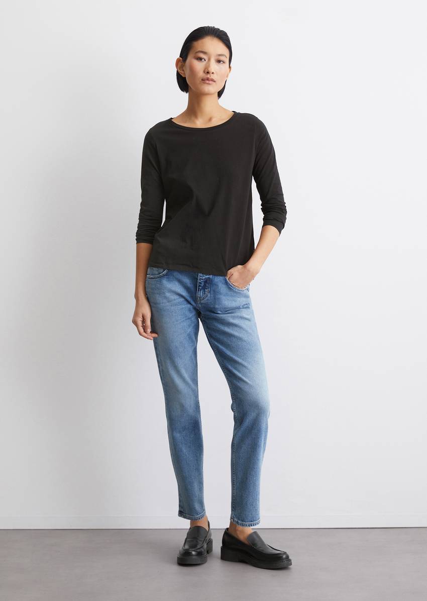 Longsleeve regular in organic cotton fabric