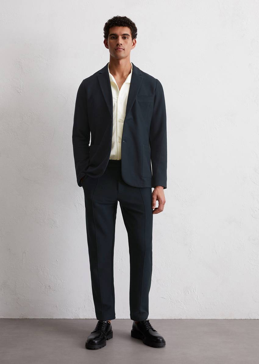 Jersey blazer shaped made from compact organic cotton quality