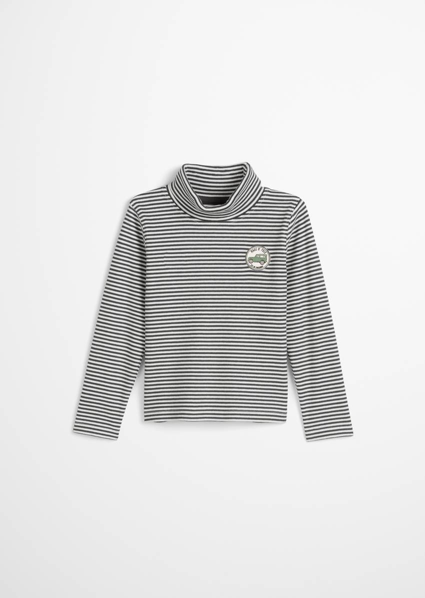 KIDS-BOYS longsleeve with yarn-dyed stripe pattern