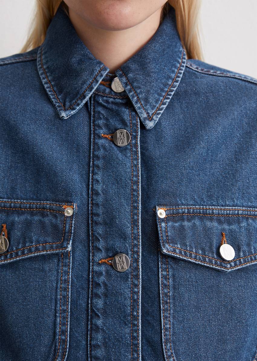 Regular denim vest made from TENCEL™ Lyocell mix