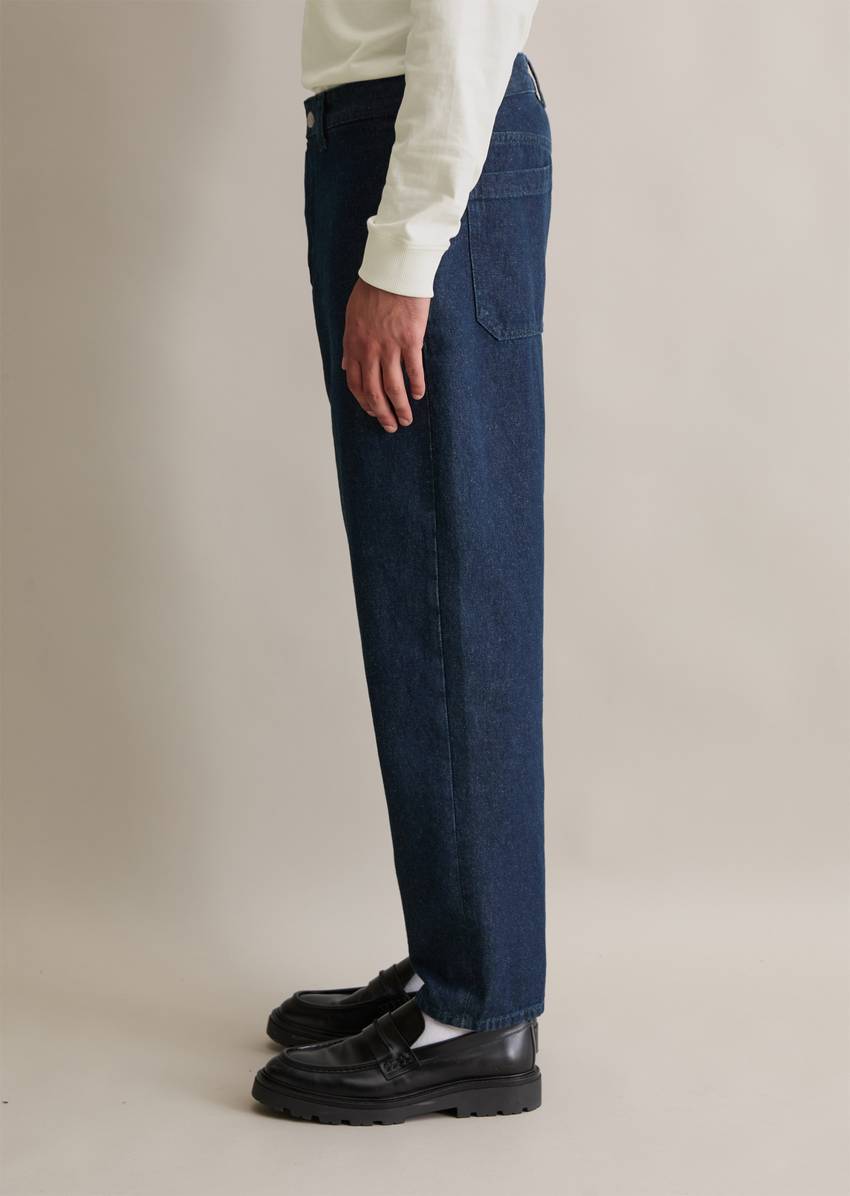 Jeans with European nettle fibers Model Isak relaxed cropped