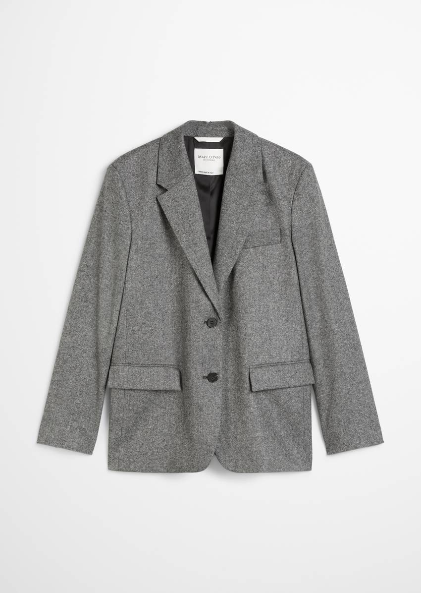 Relaxed tweed blazer made from a virgin wool mix