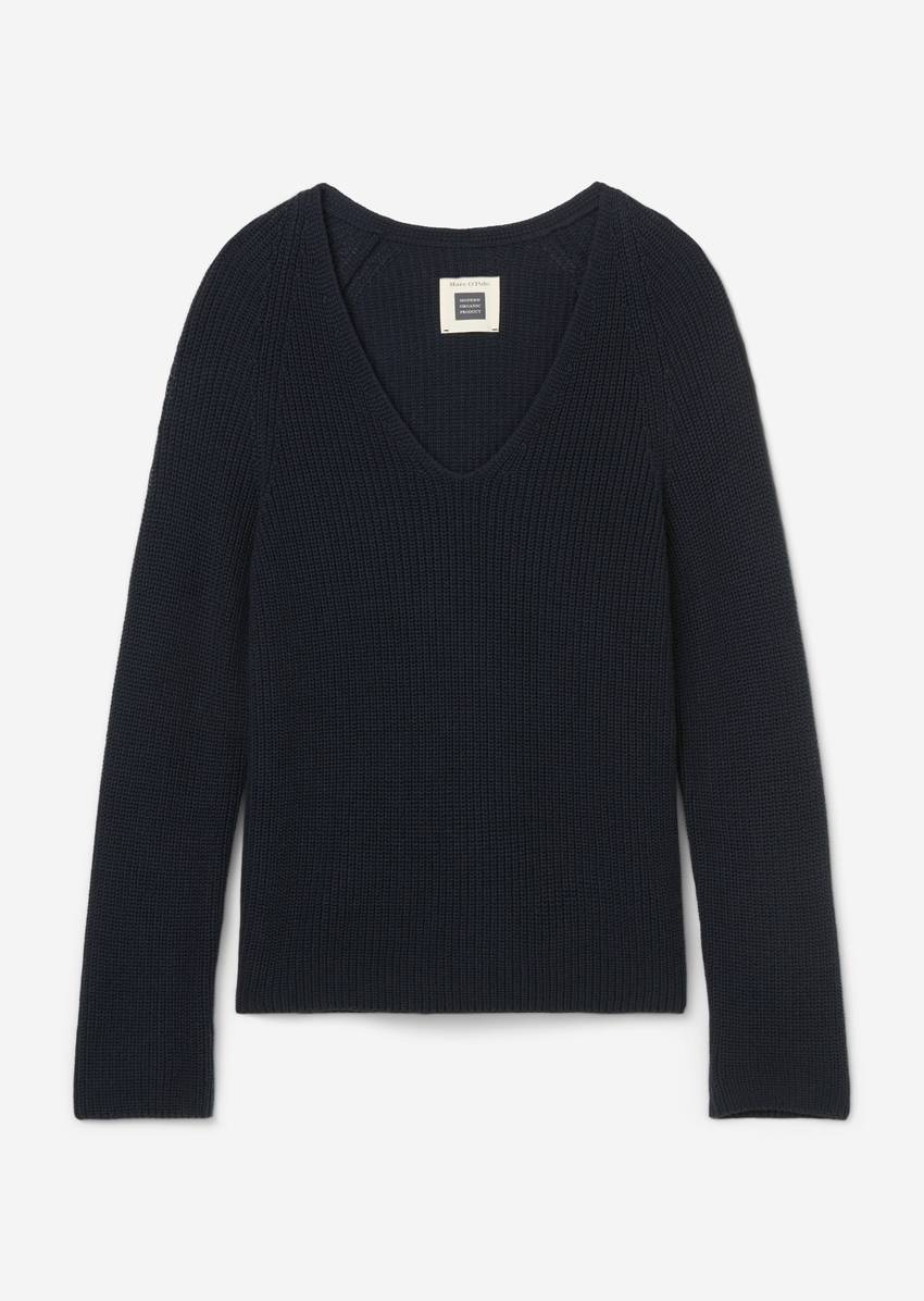 Sweater regular made from an organic cotton fabric