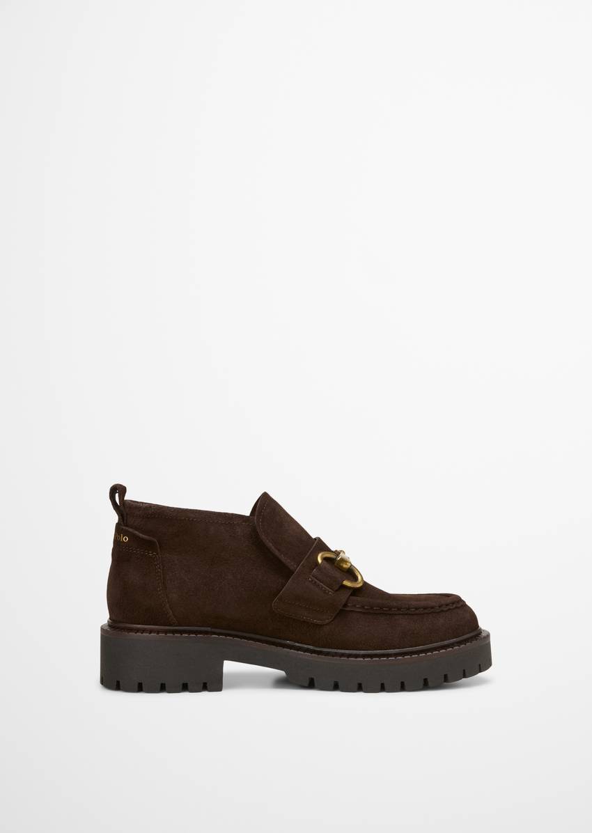 Loafer in mid-cut look made from suede