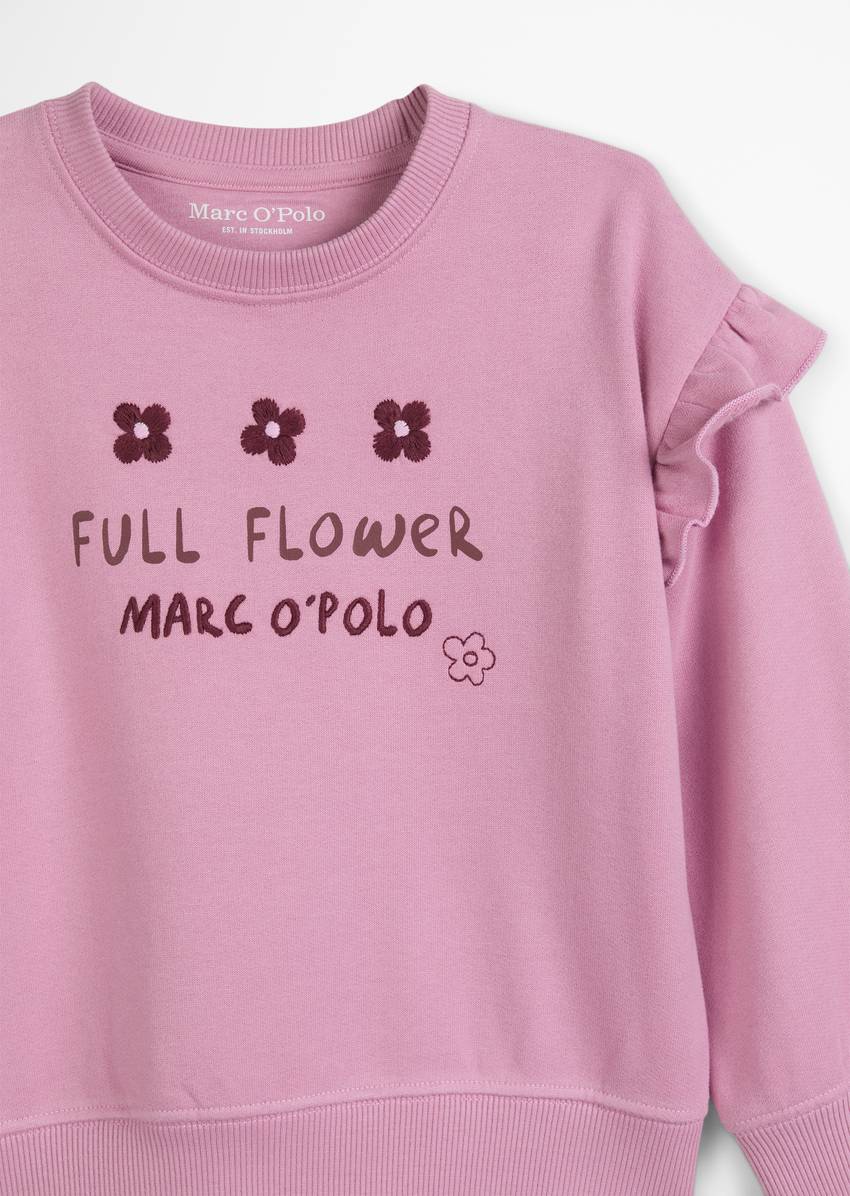 KIDS-GIRLS sweatshirt with frill details