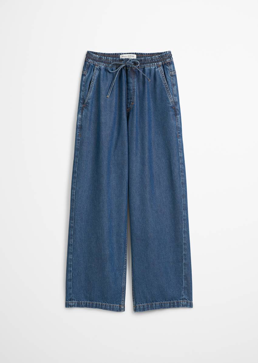 Flowing trousers wide made from TENCEL™ Lyocell mix