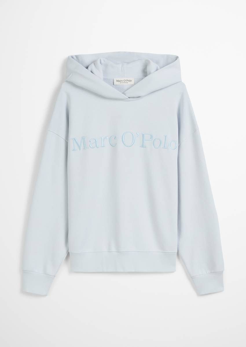 Logo hooded sweatshirt relaxed made from organic cotton