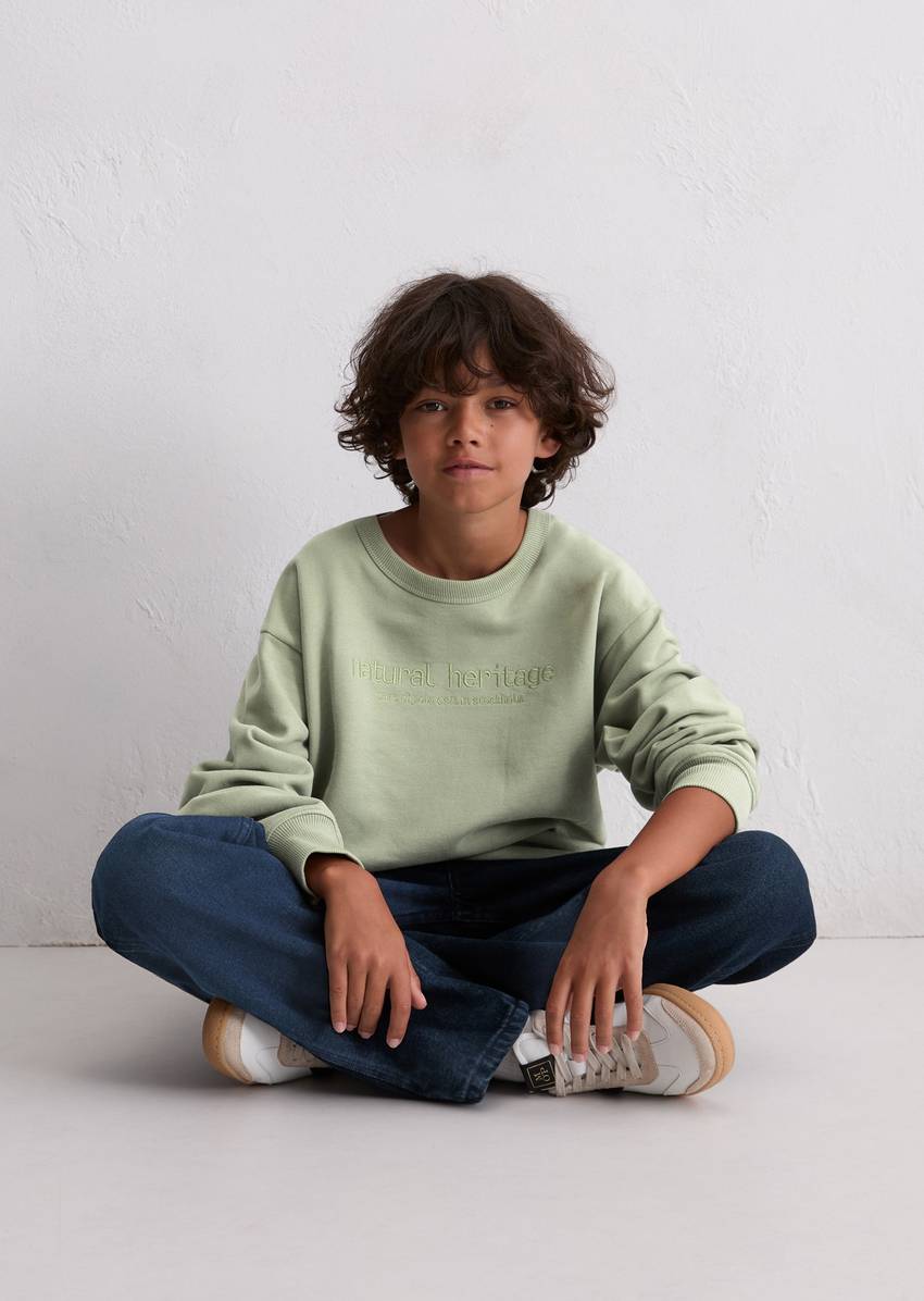 TEENS-BOYS sweatshirt made from pure organic cotton
