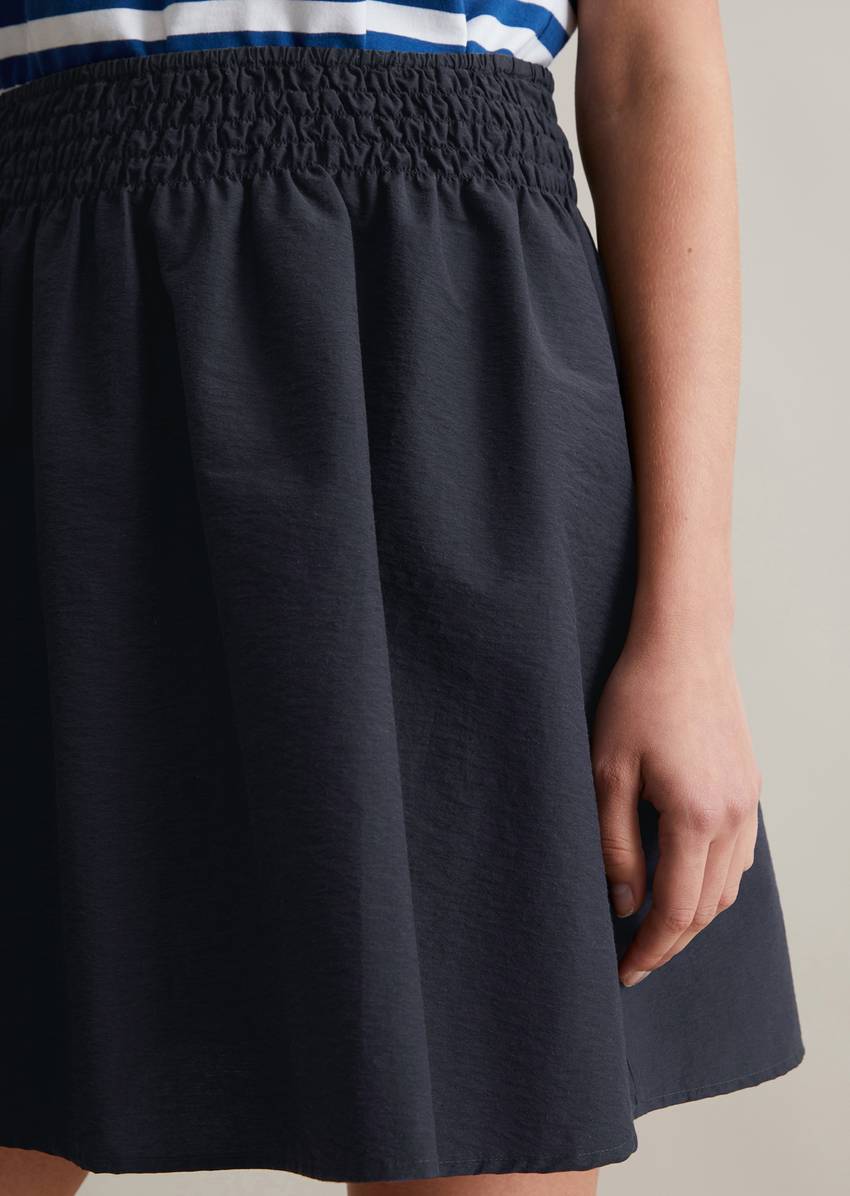 Flared skirt made from an organic cotton mix