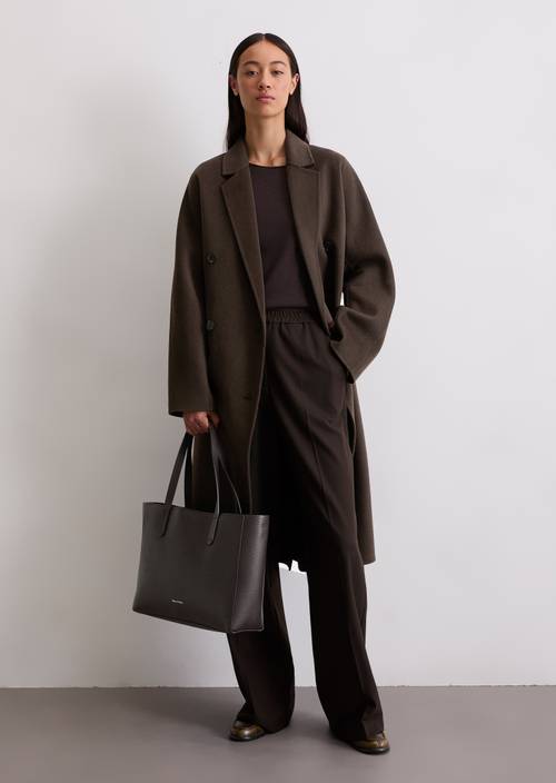 3-in-1 shopper medium made from grained cowhide