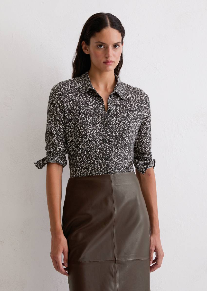 Regular jersey print blouse from LENZING™ ECOVERO™