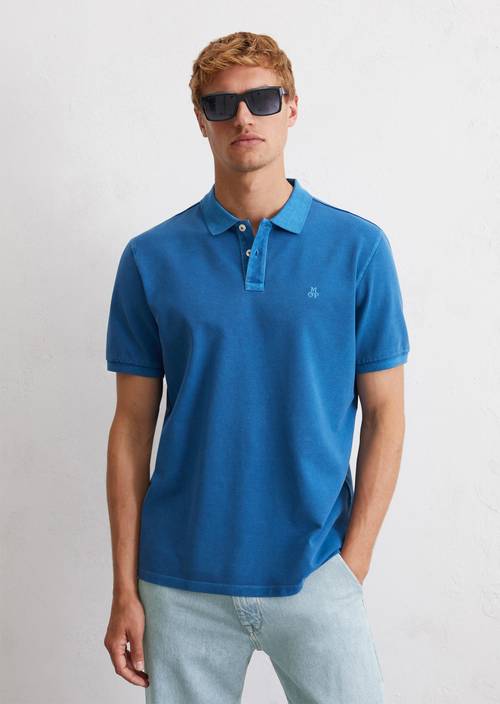 Piqué regular polo shirt made from organic cotton