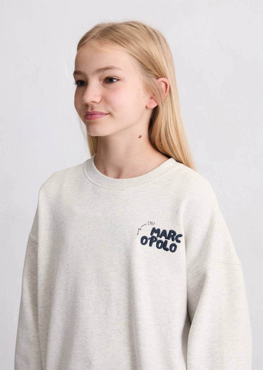 TEENS-GIRLS sweatshirt with logo embroidery on both sides