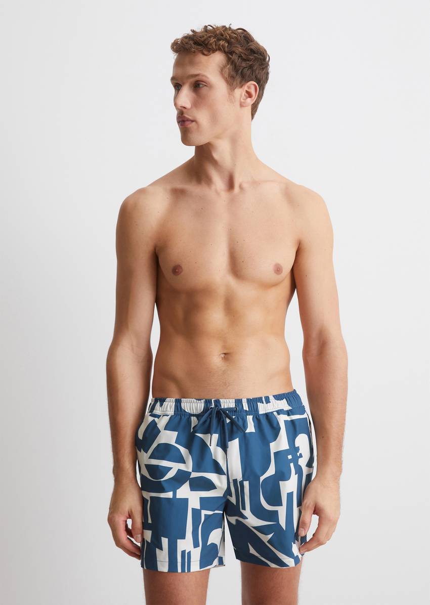 Swimming shorts made from recycled material