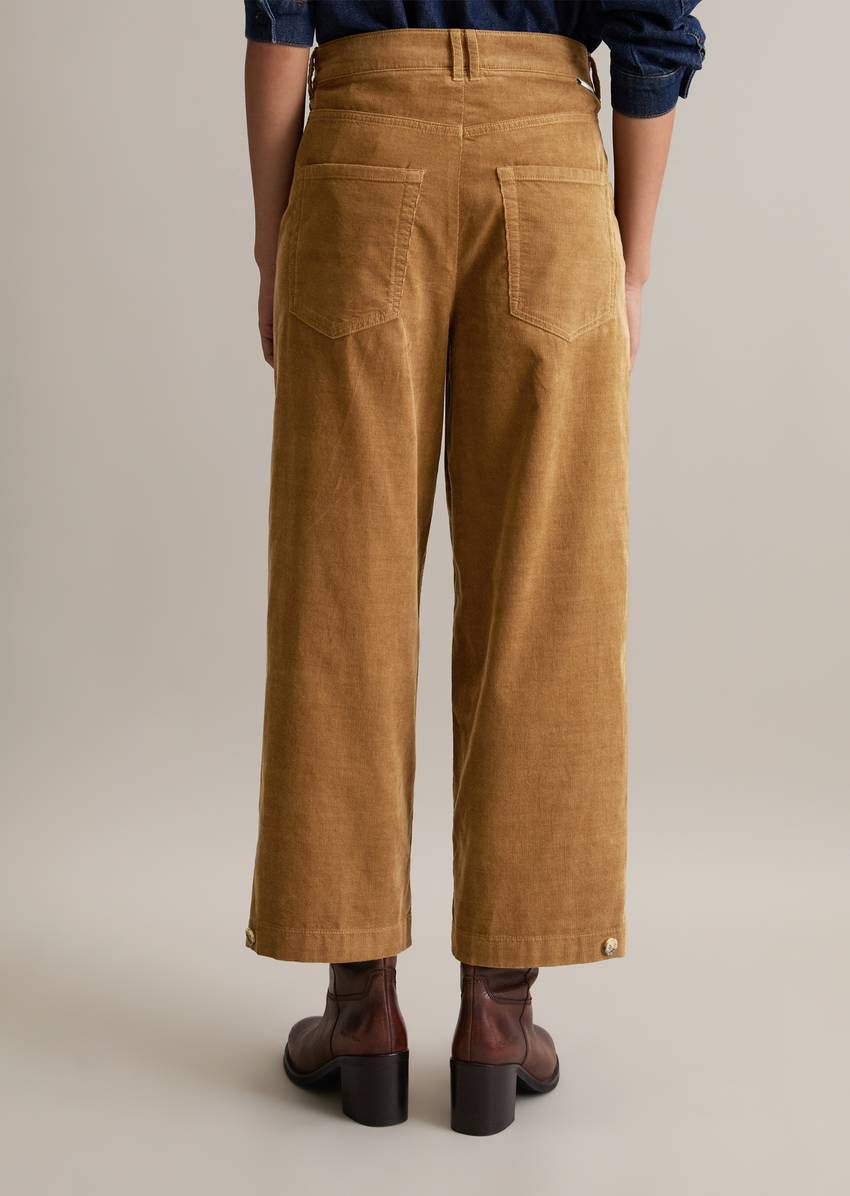 Corduroy pants loose made from organic cotton