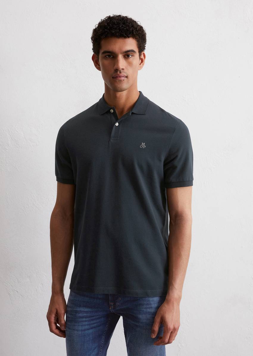 Piqué regular polo shirt Made of pure organic cotton
