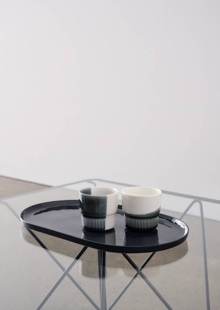 Model Moments serving platter from porcelain