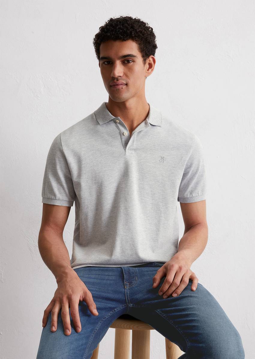 Piqué regular polo shirt Made of pure organic cotton