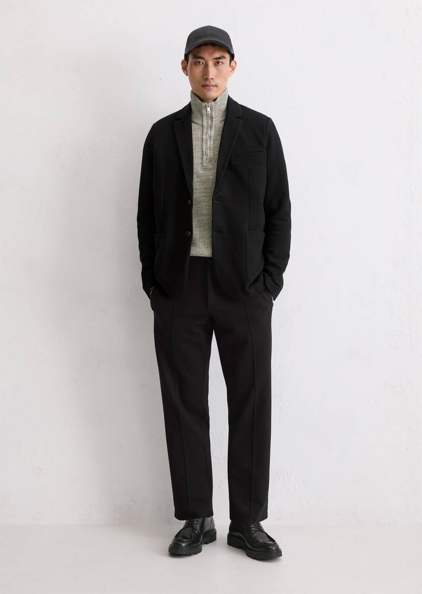 Relaxed jersey pants made from a stretchy organic cotton blend