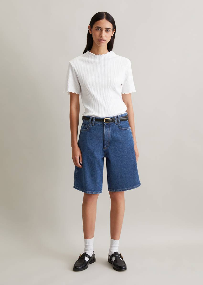 T-shirt made from modern ribbed jersey