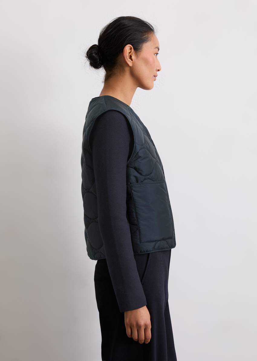 MOP x Function quilted vest made from recycled polyester