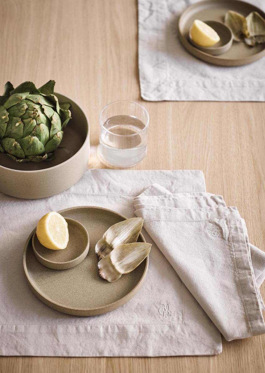 Fabric napkin model Akalla made from an organic cotton mix