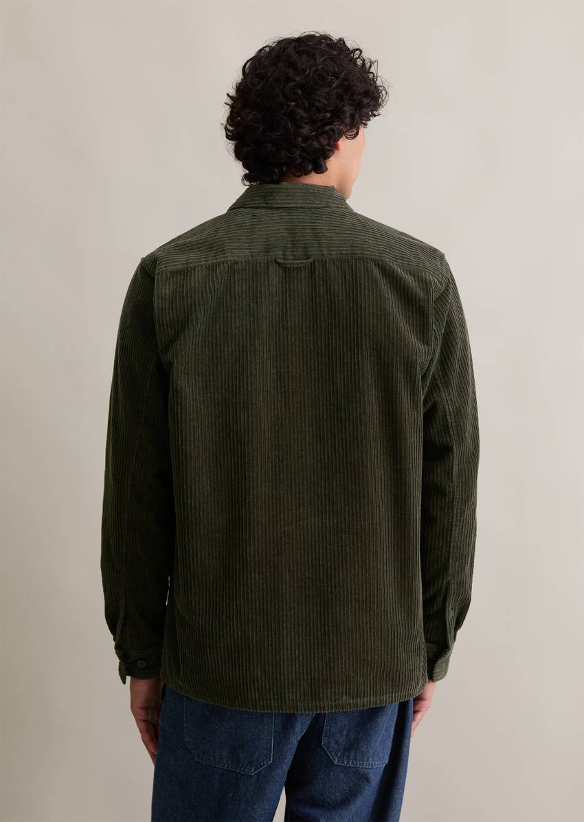 Corduroy overshirt made from pure organic cotton