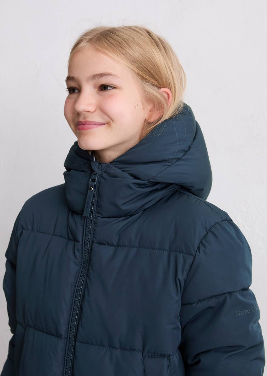 TEENS-GIRLS quilted jacket made from recycled polyester