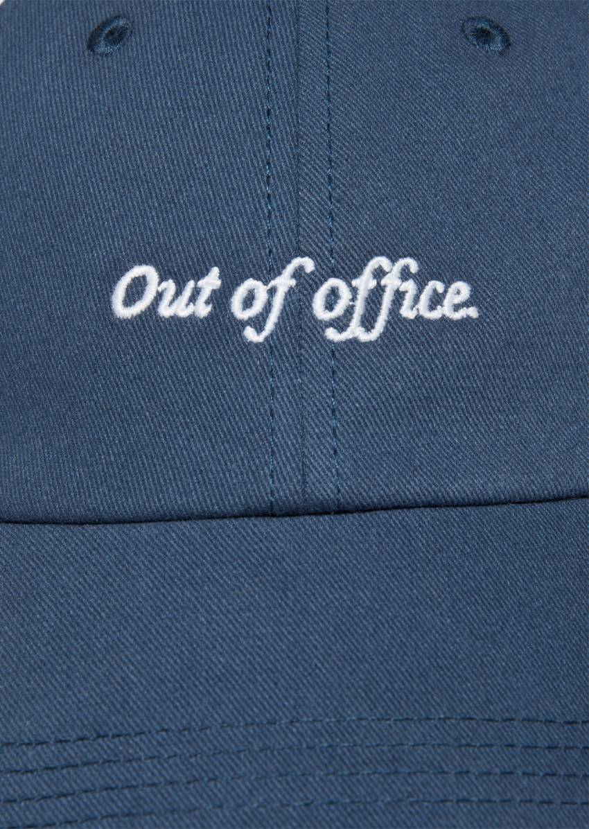 Cap made from organic cotton twill