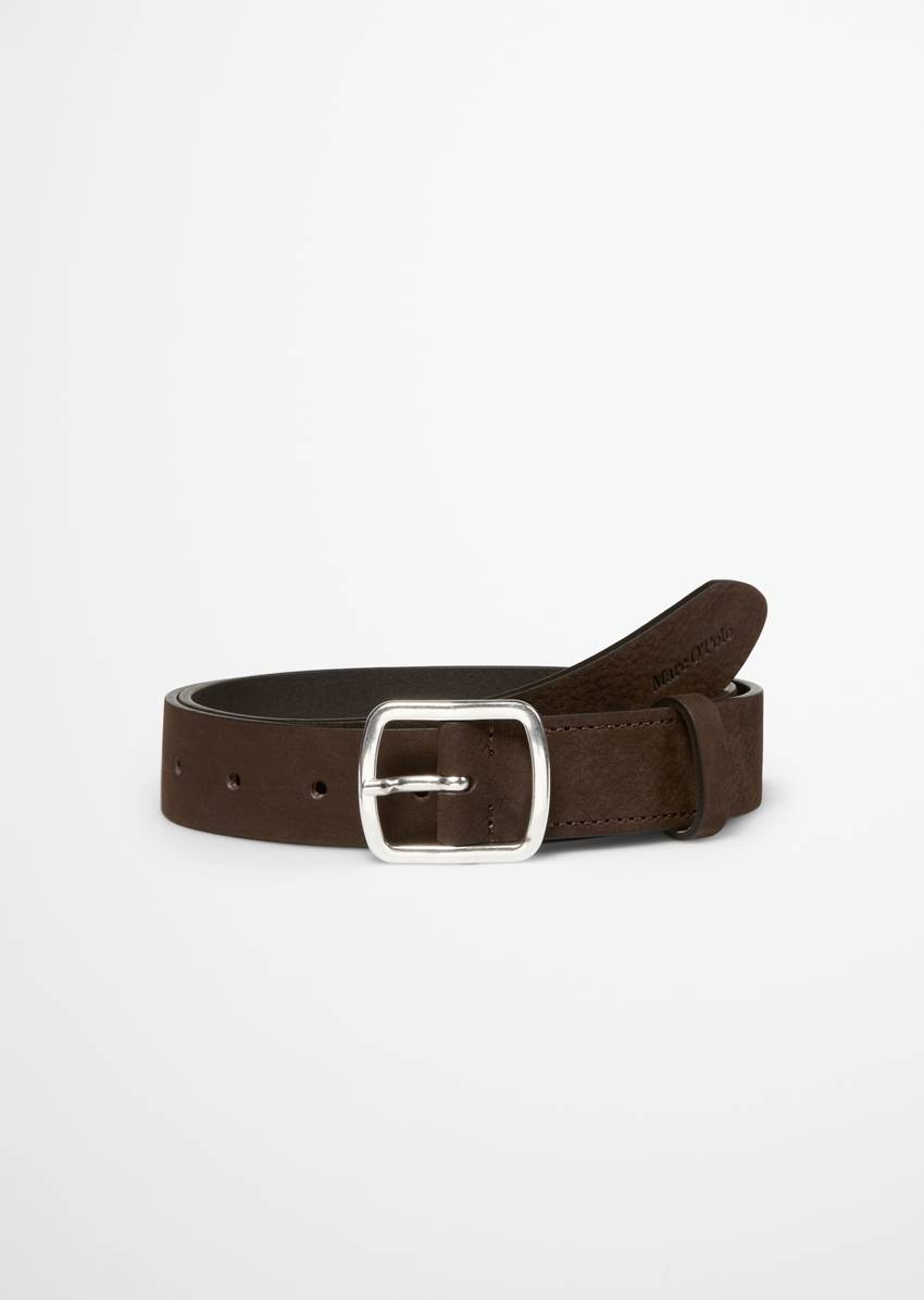 Belt made from soft nubuck cowhide