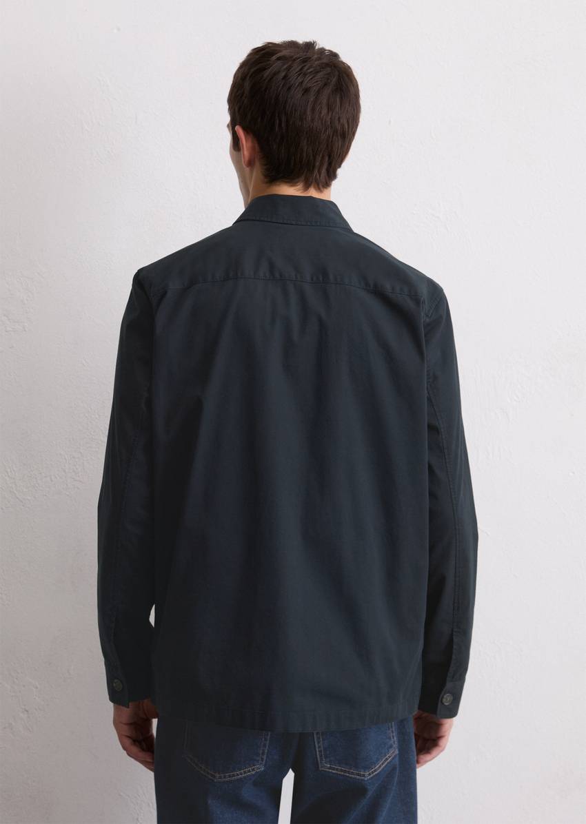 Overshirt made from lightweight organic cotton twill