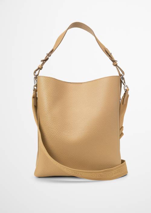 Hobo bag medium made from grained cowhide