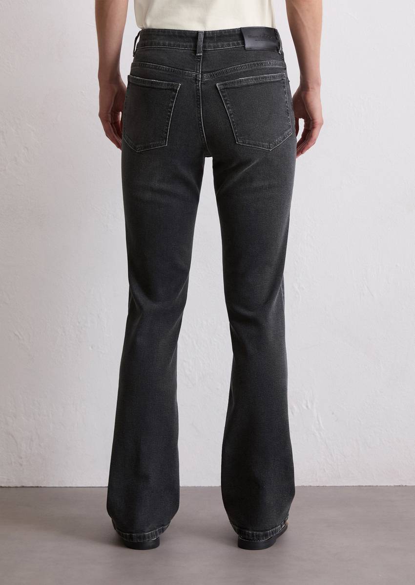 Jeans model Kiruna flared made from organic cotton blend stretch