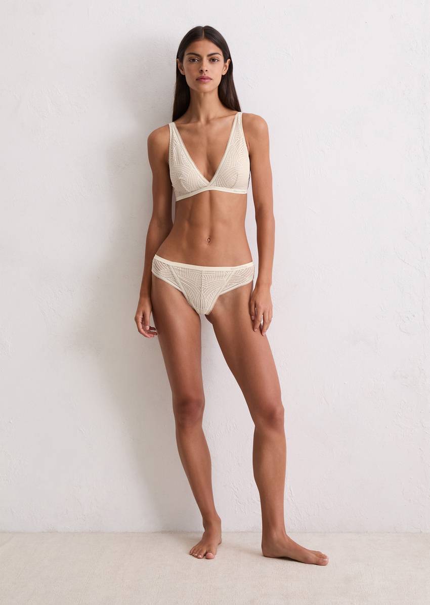 String with delicate lace