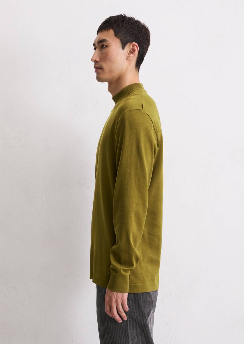 DfC stand-up collar longsleeve regular made from heavyweight organic cotton jersey