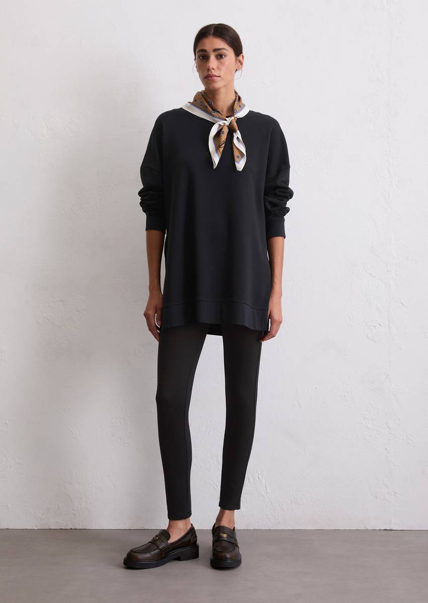 Logo sweatshirt loose made from organic cotton