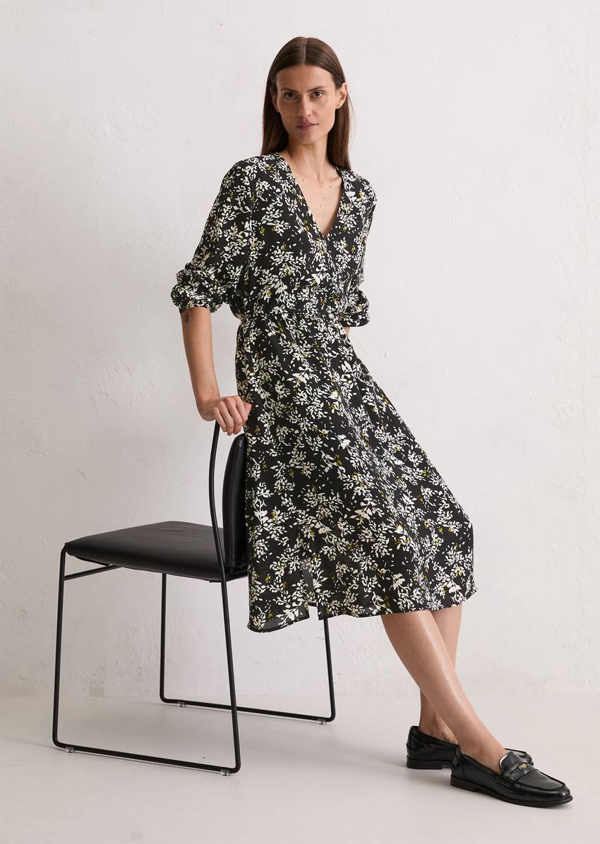 Dress shaped made from cupro-viscose-miy