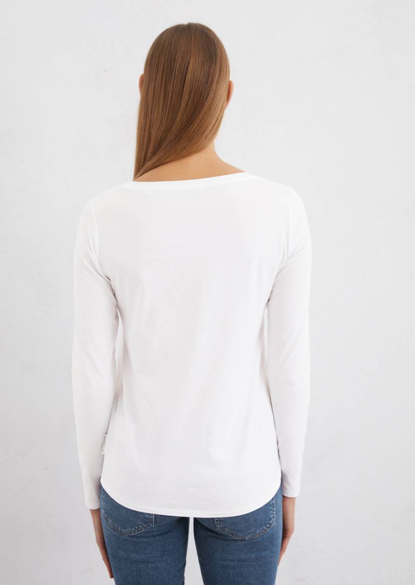 Longsleeve regular in organic cotton fabric