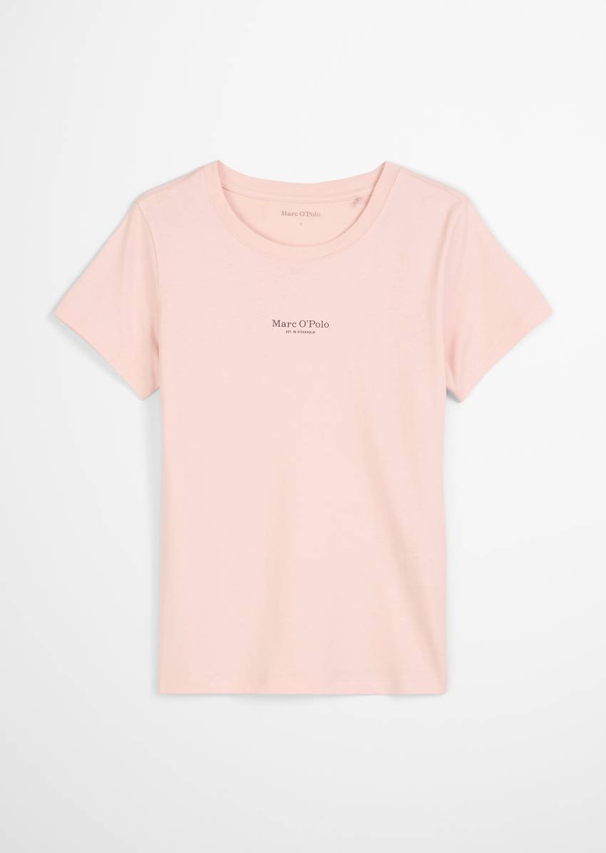 Short-sleeved lounge shirt made from organic cotton jersey