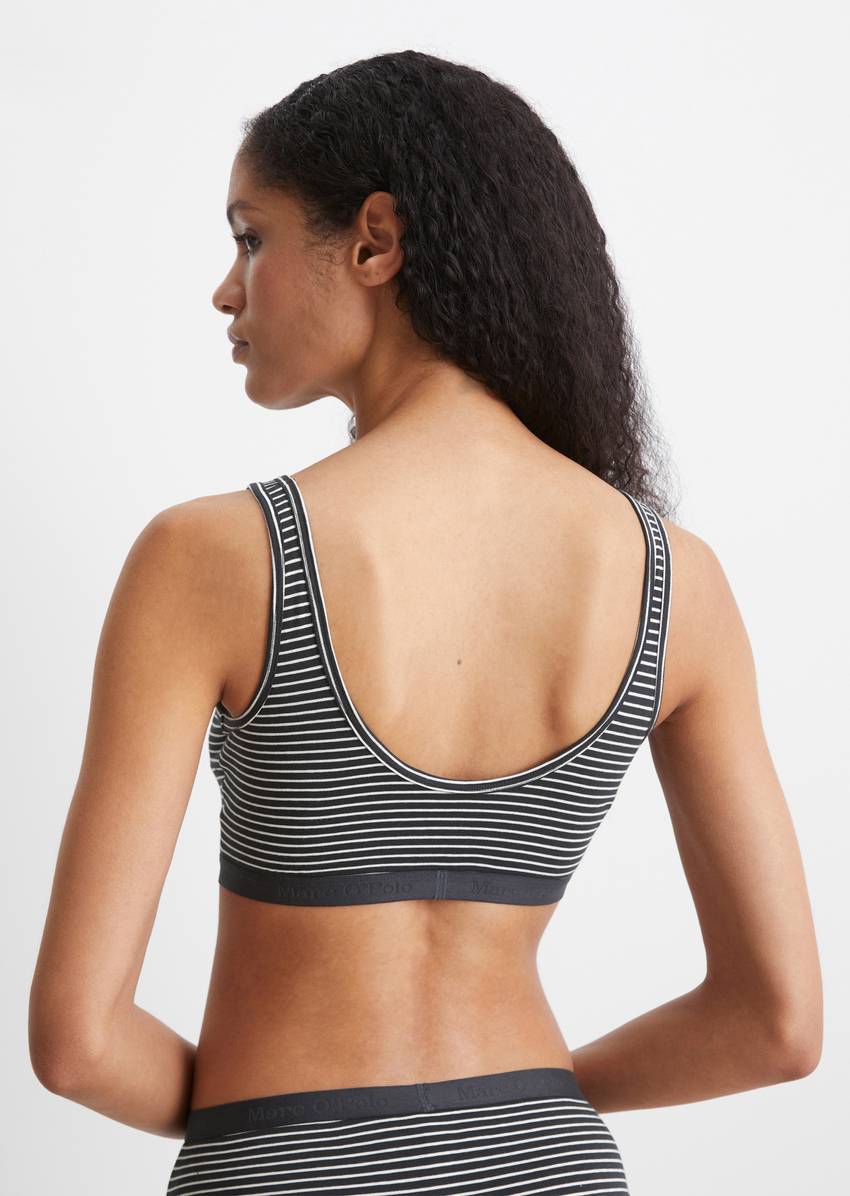 Bustier made from an organic cotton blend