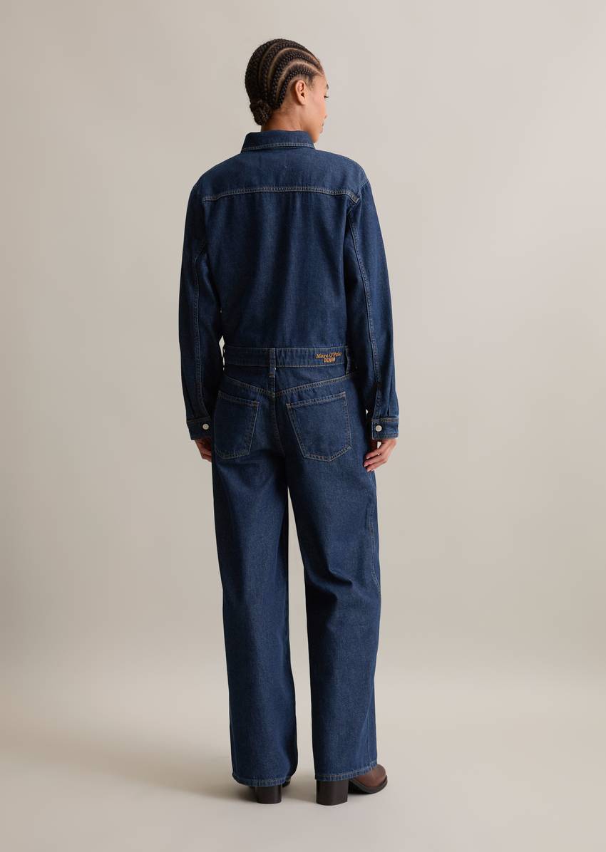 Jeans overall relaxed made from rigid denim